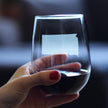 South Dakota State Outline Stemless Wine Glass - State Themed Drinking Decor and Gifts for South Dakotan Women & Men - Large 17 Oz Glasses