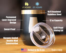 Alabama State Outline - Wine Tumbler
