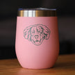 Bernese Mountain Dog Face - Wine Tumbler