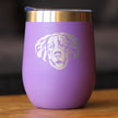 Bernese Mountain Dog Face - Wine Tumbler