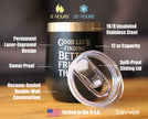 Good Luck Finding Better Friends Than Us - Wine Tumbler Glass with Sliding Lid - Stainless Steel Insulated Mug - Funny Farewell Gift For Best Friend Moving Away