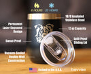 Border Collie Face - Wine Tumbler