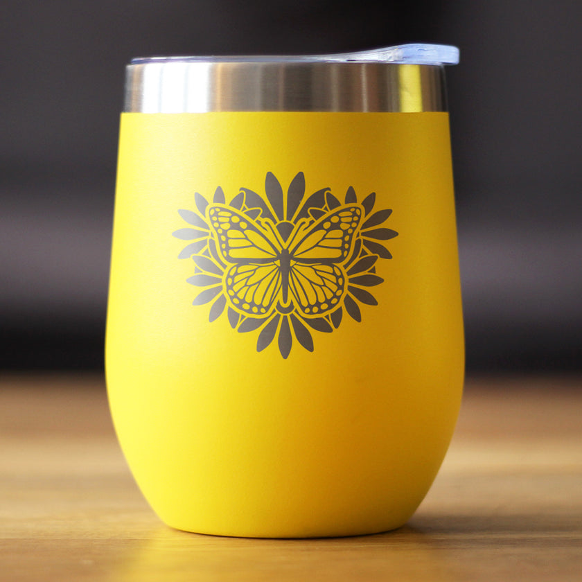 Butterfly - Wine Tumbler