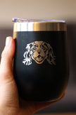 Cavalier King Charles Spaniel Face - Wine Tumbler