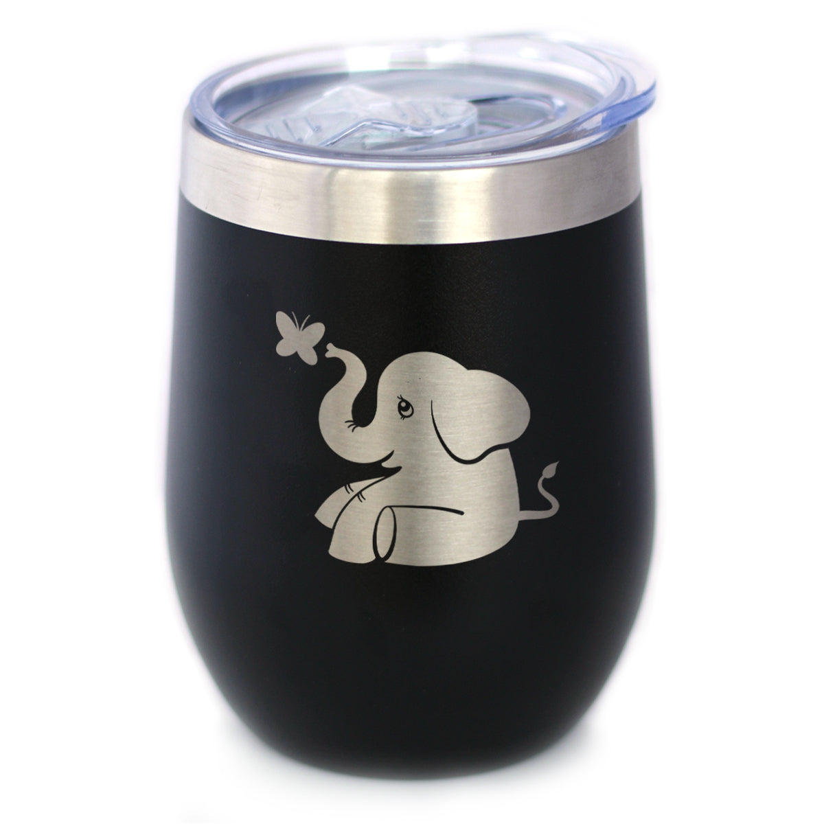 Cute Elephant - Wine Tumbler