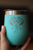 Elephant Boho - Wine Tumbler