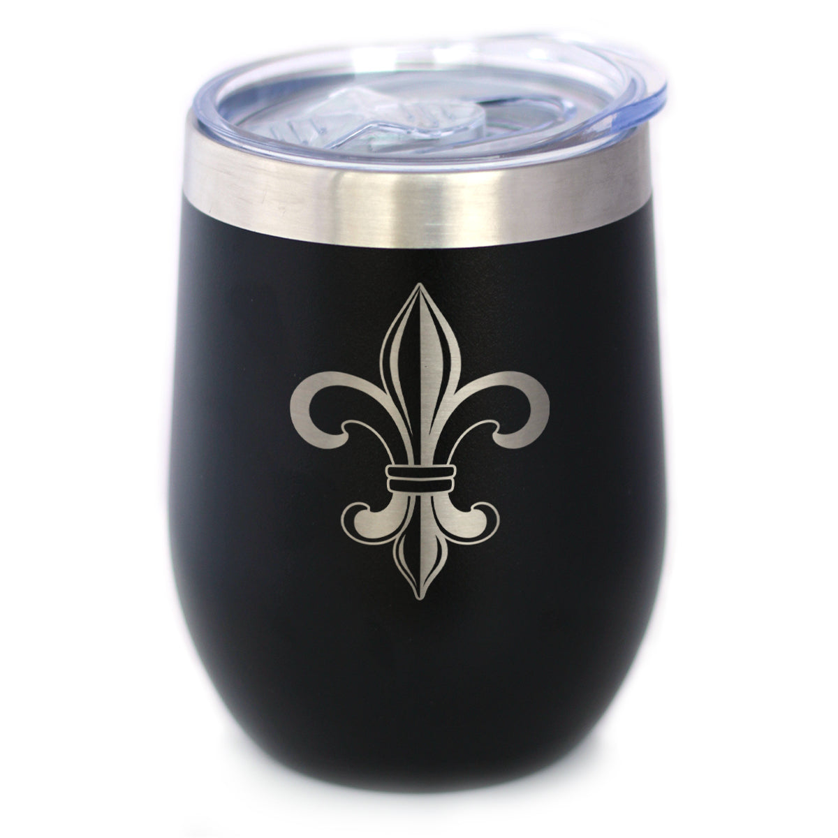 Fleur de Lis - Cute Lily Themed Gifts - Gift for Lovers of French &amp; Italian Culture - Wine Tumbler