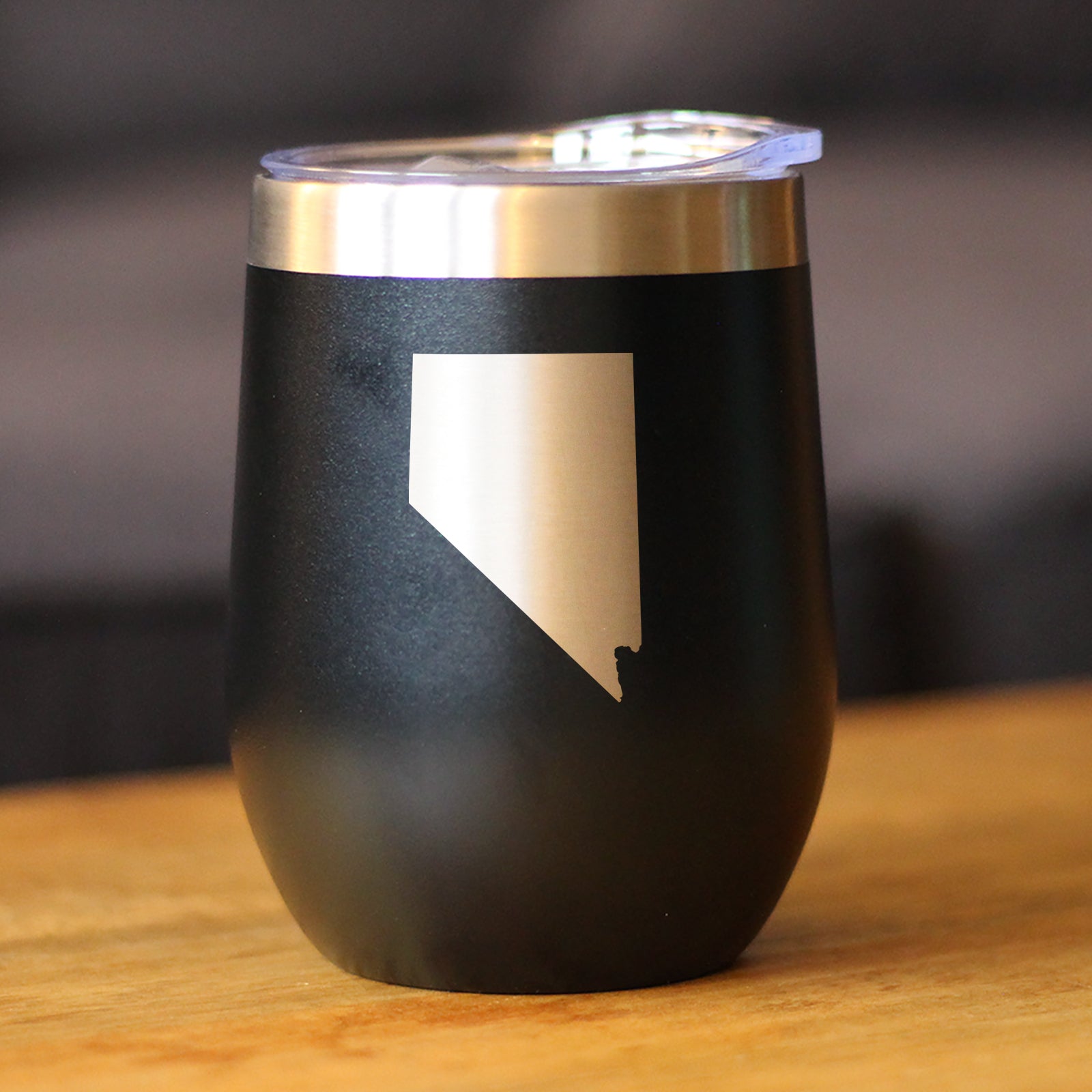 Nevada State Outline - Wine Tumbler
