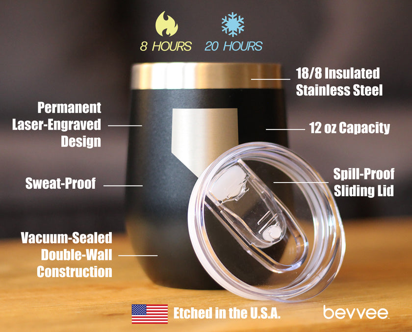 Nevada State Outline - Wine Tumbler