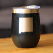 New Mexico State Outline - Wine Tumbler