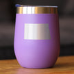 North Dakota State Outline - Wine Tumbler