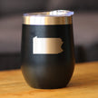 Pennsylvania Sate Outline - Wine Tumbler