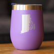Rhode Island State Outline - Wine Tumbler