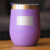 South Dakota State Outline - Wine Tumbler