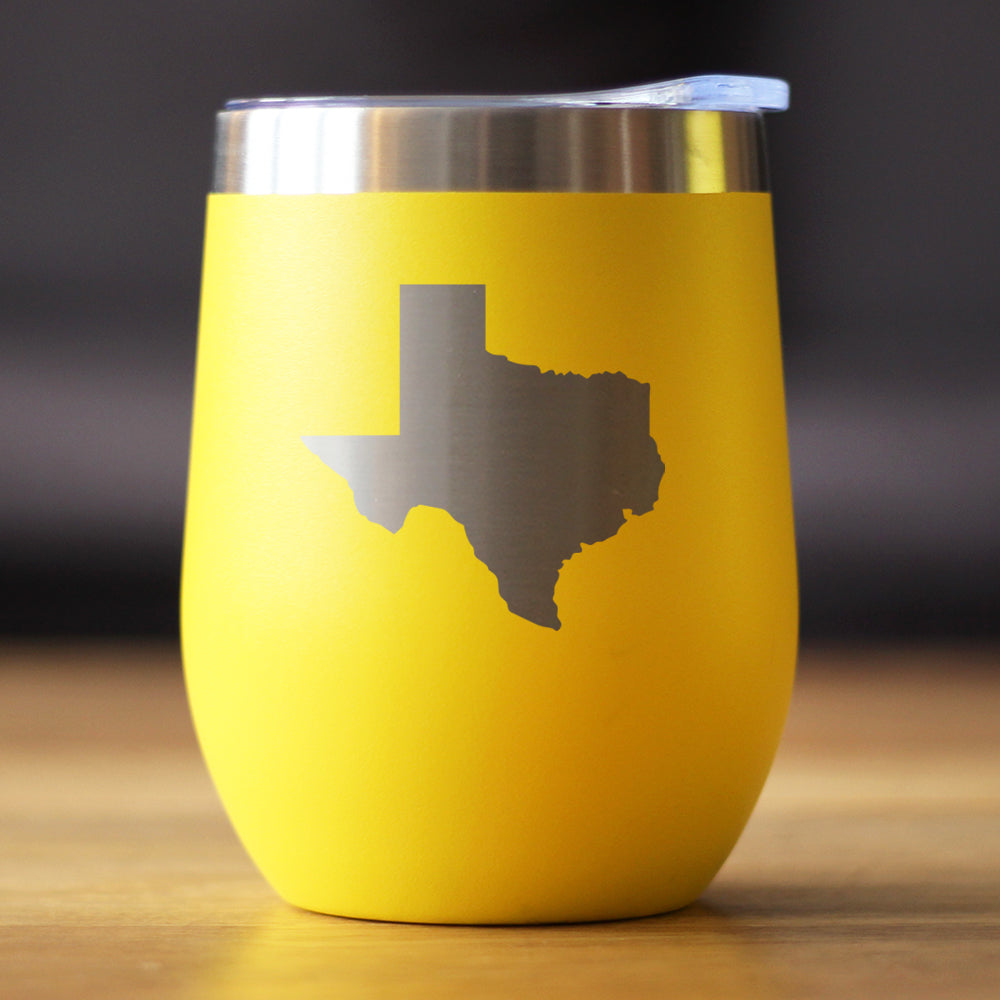 Texas Proud Insulated Stemless Wine Tumbler