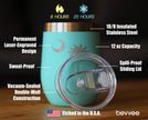 South Carolina Flag - Wine Tumbler Glass with Sliding Lid - Stainless Steel Insulated Mug - State Themed Drinking Decor and Gifts for South Carolinian Women & Men