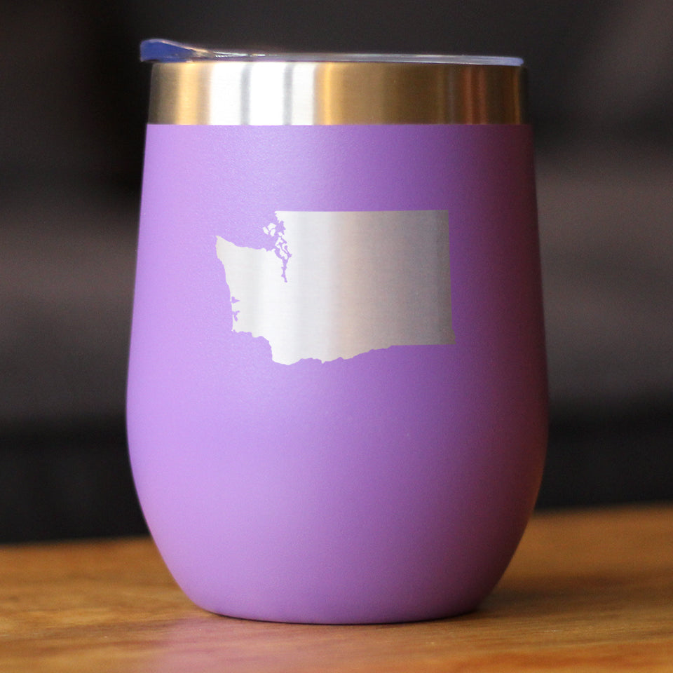 Washington State Outline - Wine Tumbler