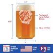 English Bulldog - Beer Can Pint Glass Gifts for Men & Women - Fun Unique Bulldogs Decor