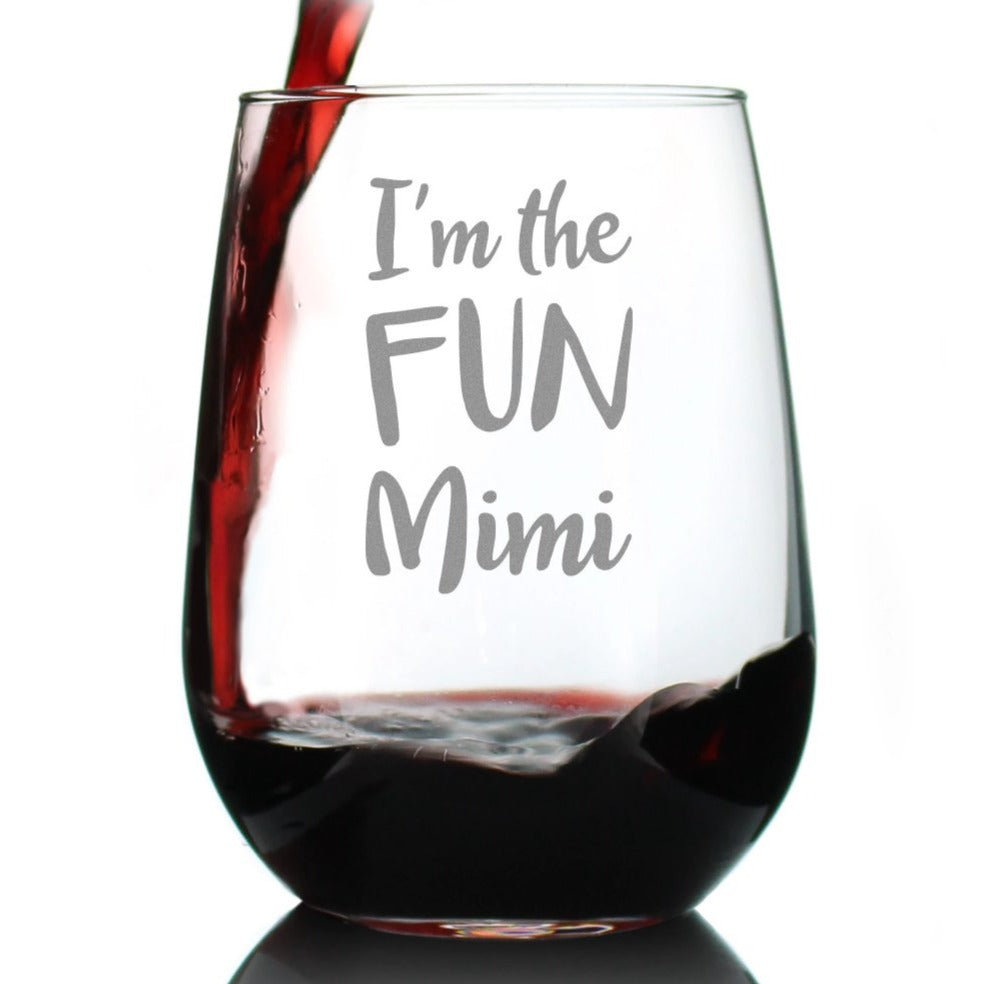 I&#39;m the Fun Mimi - 17 Ounce Stemless Wine Glass