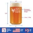 Don't Give a Cluck - Beer Can Pint Glass for Beer - Funny Chicken Gifts for Men & Women - Unique Drinking Decor