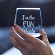I'm the Fun Abuela - 17 Ounce Stemless Wine Glass