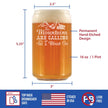 Mountains are Calling - Beer Can Pint Glass for Beer - Gifts for Men & Women that Love Hiking & Cabins- Fun Drinking Decor