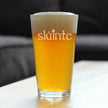 Slainte - Irish Cheers - Pint Glass for Beer - Funny St Patricks Day Party Decor or Gifts for Men & Women - 16 oz Cup