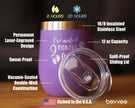 Waited 9 Months - Wine Tumbler Glass with Sliding Lid - Stainless Steel Insulated Cup - New Mom Push Gifts